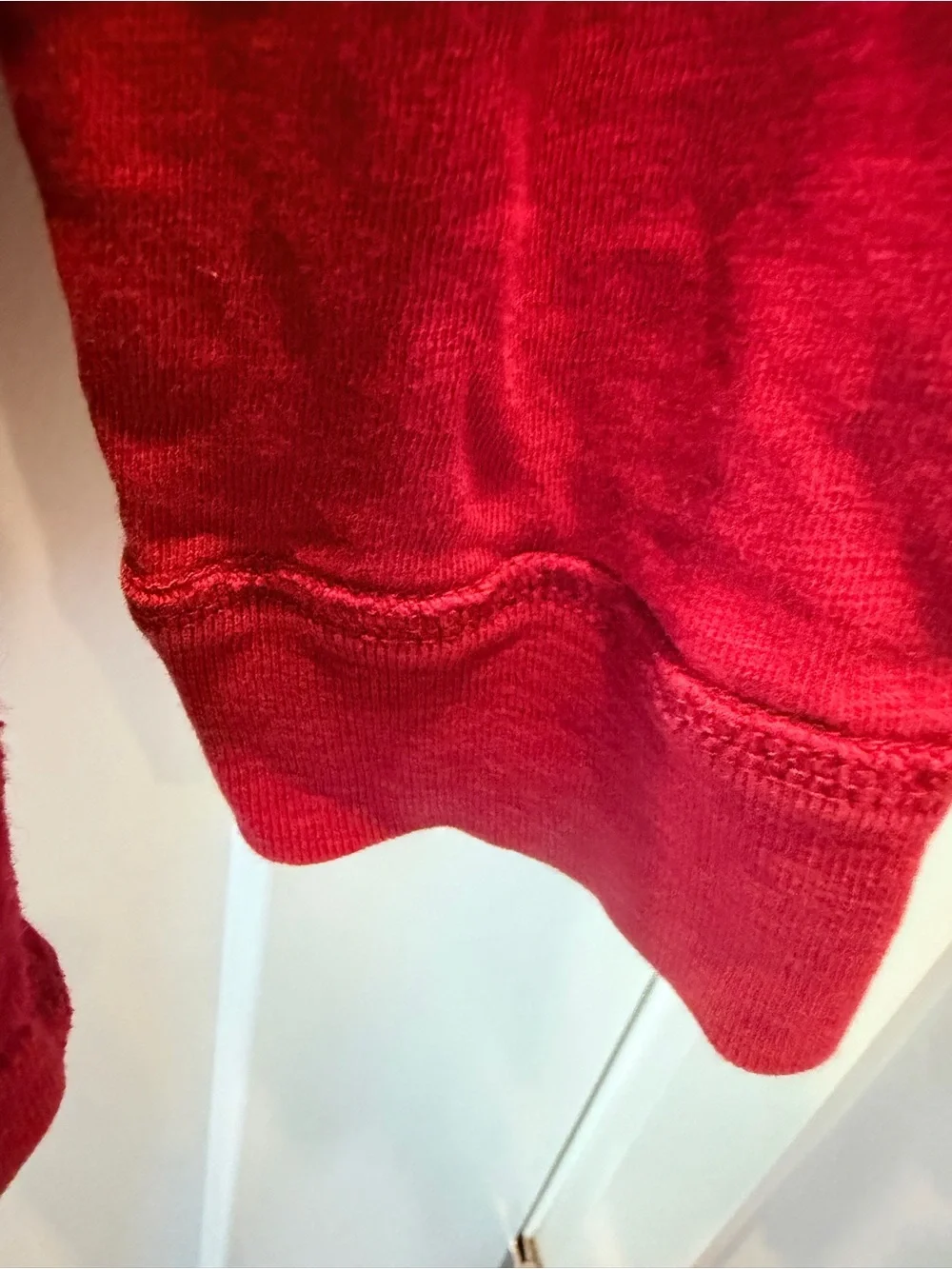 J.Crew Red 100% Cotton Long Sleeve Crewneck T Shirt Classic Tee medium